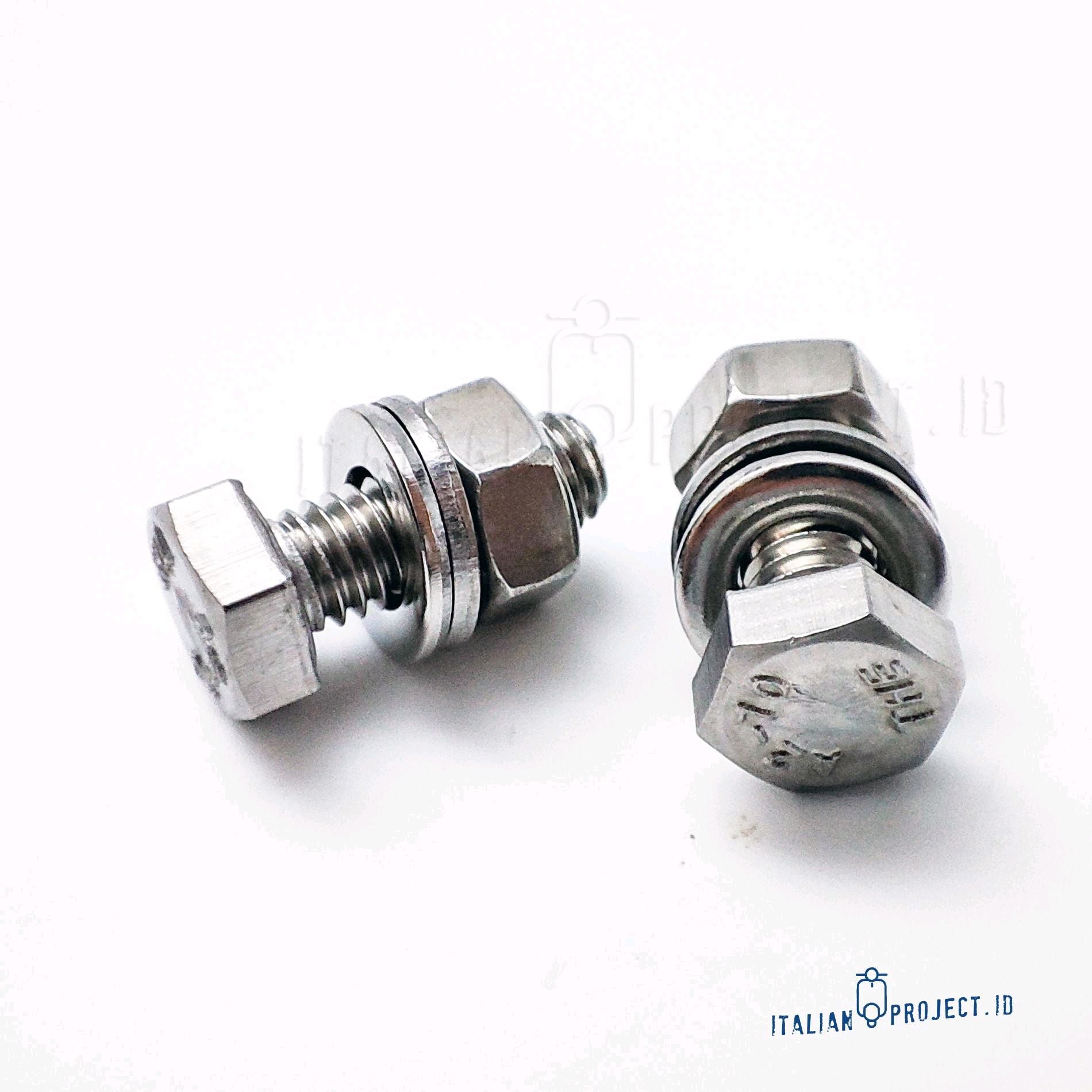 Baut M6x15mm Kunci 10 Stainless Spakbor