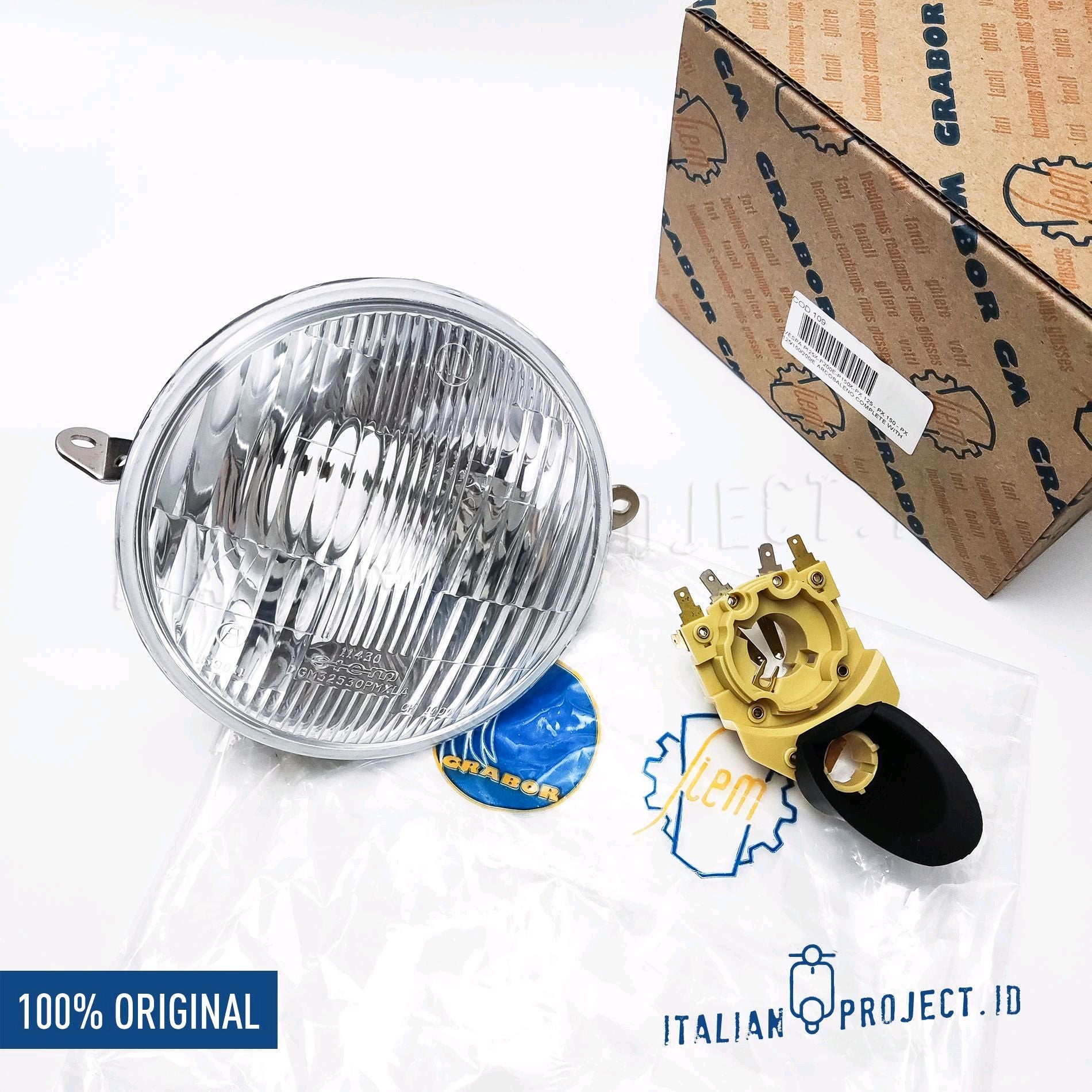 Headlamp Vespa PX Bulat
