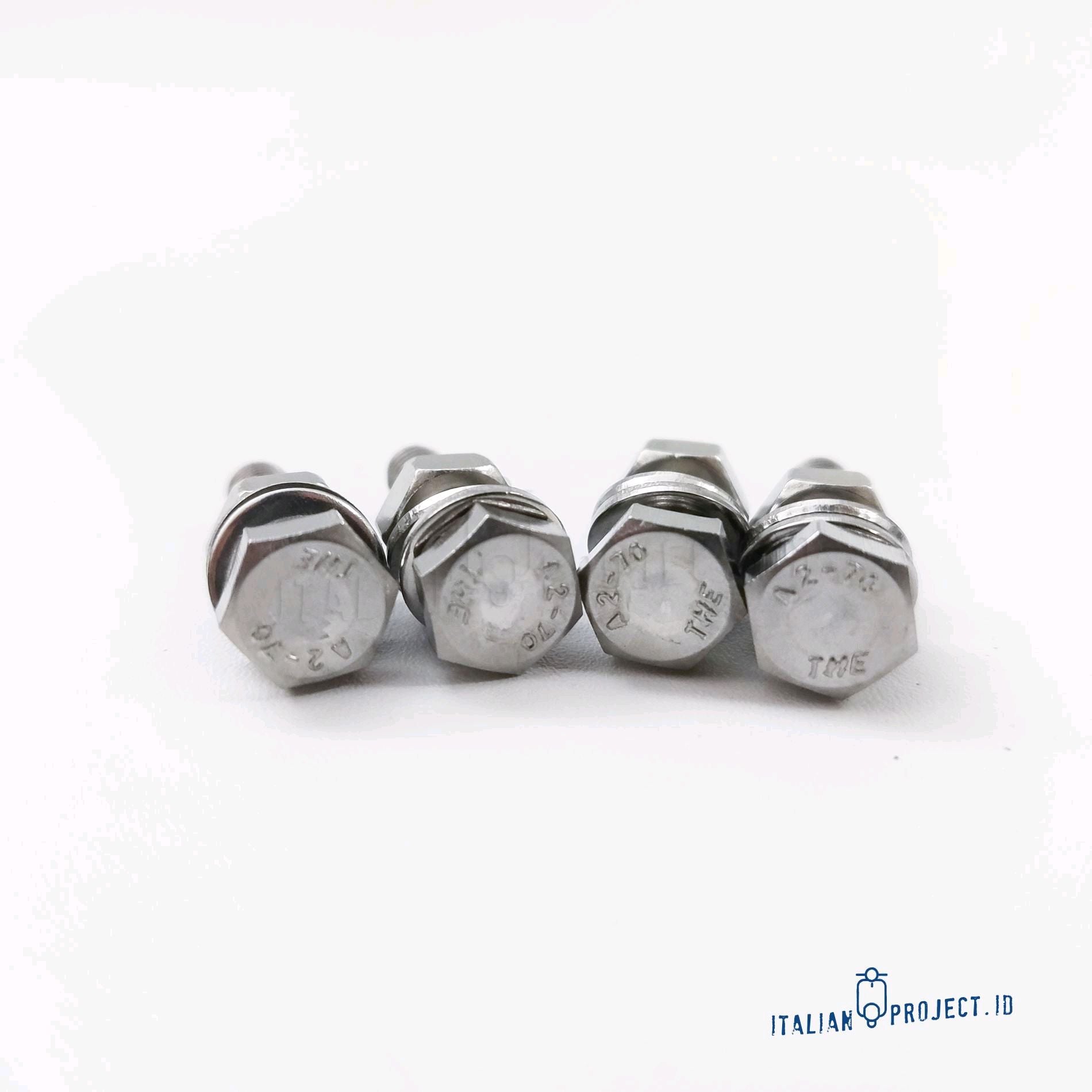 Baut Stainless M6x25mm Dek Standar