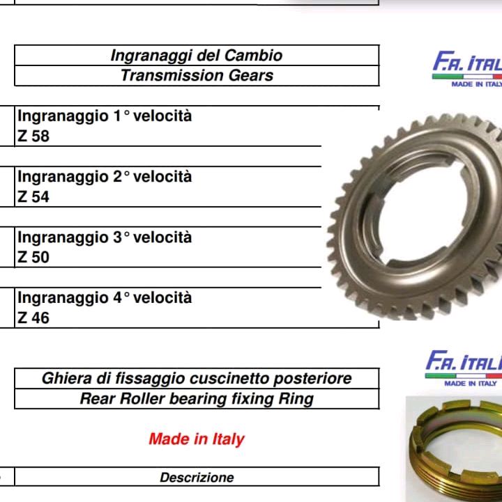 Gearbox Gigi 4 Speed